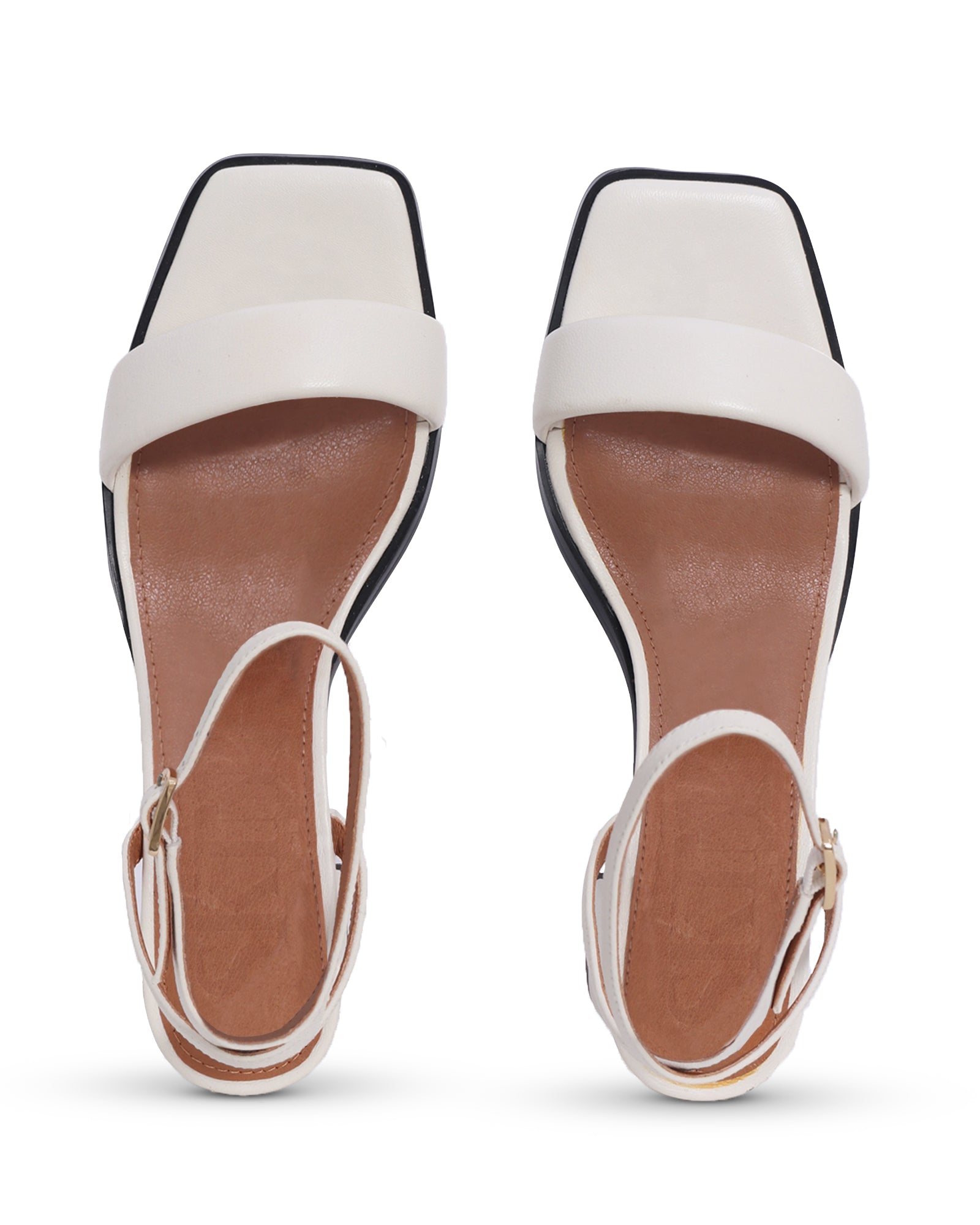 Puglia White 5cm Low Heel