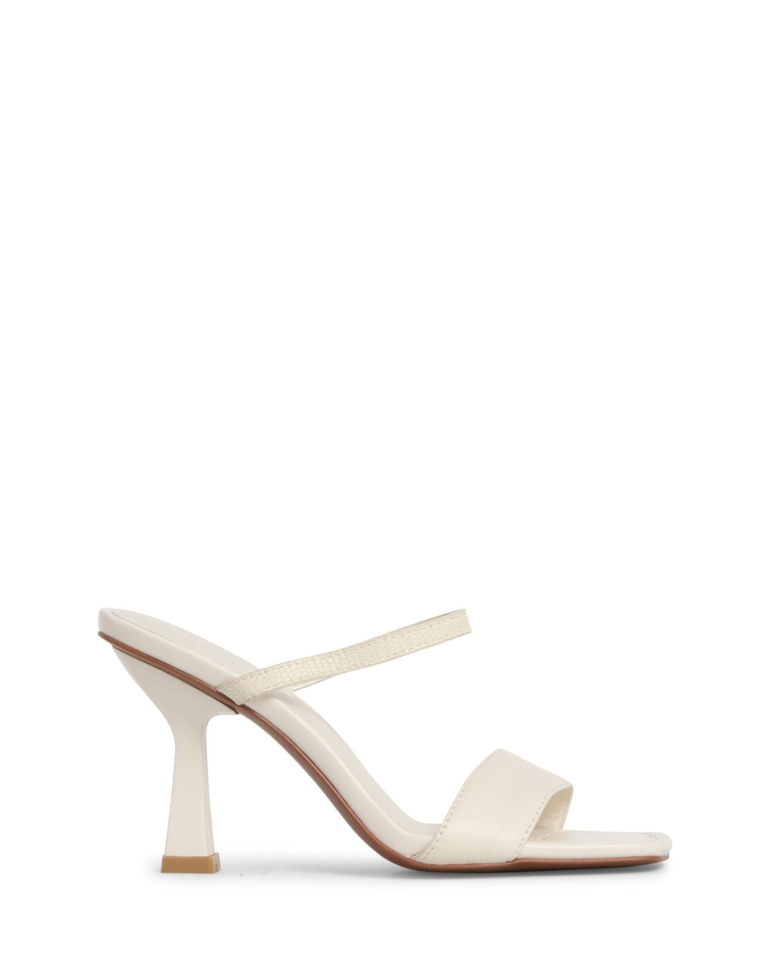 Brazil Oat 9cm Thin Heel with Elasticed Strap and a Square Toe