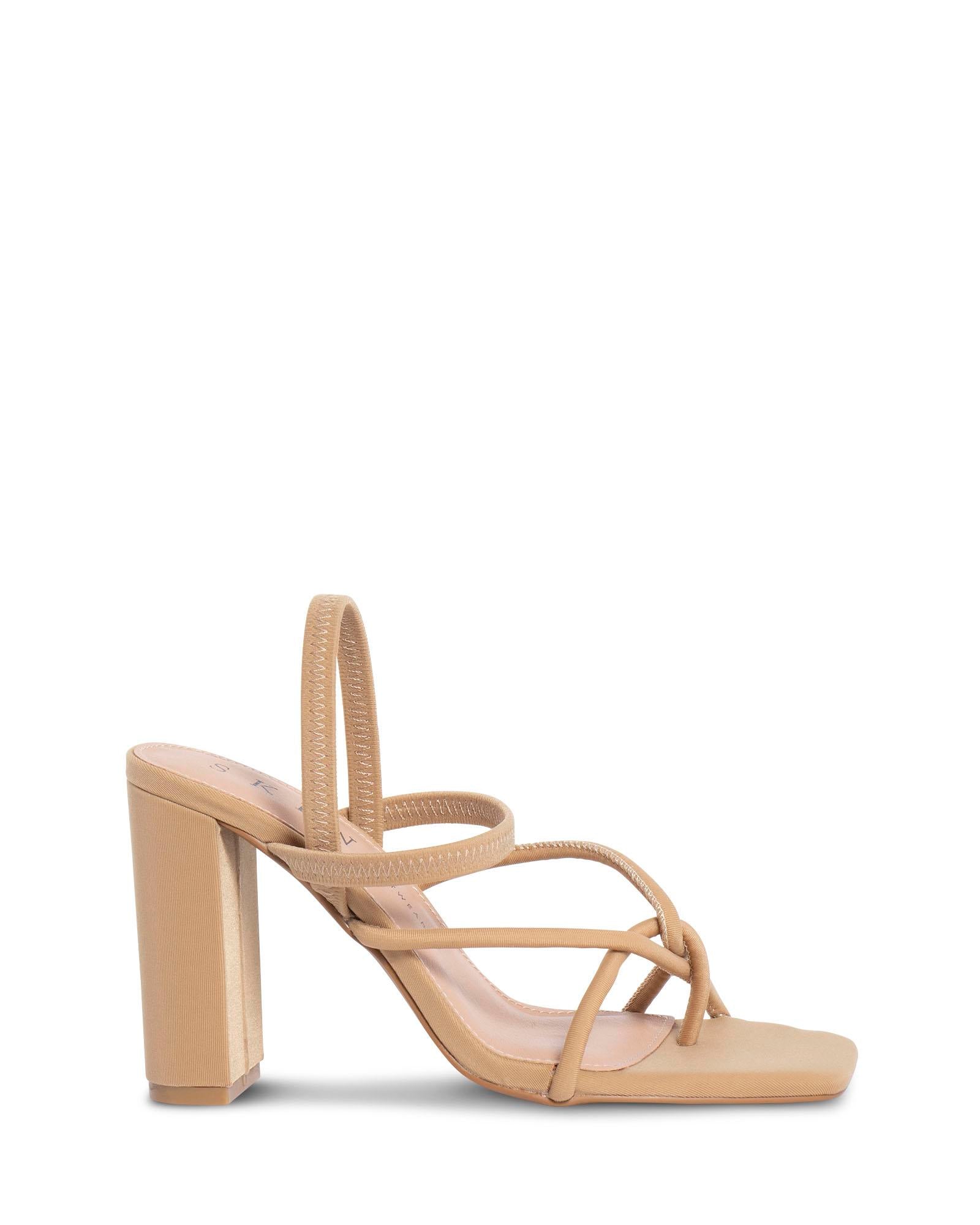Jersey Nude Strappy 10cm Heel