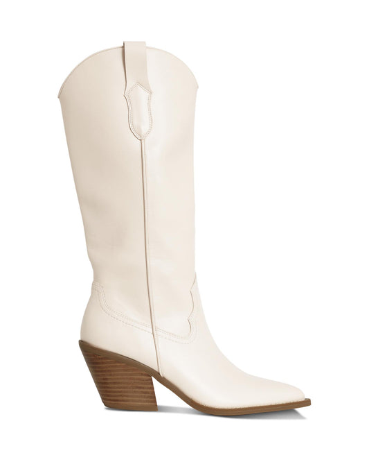 Texas Off White 7cm Cowboy Boot with Point Toe
