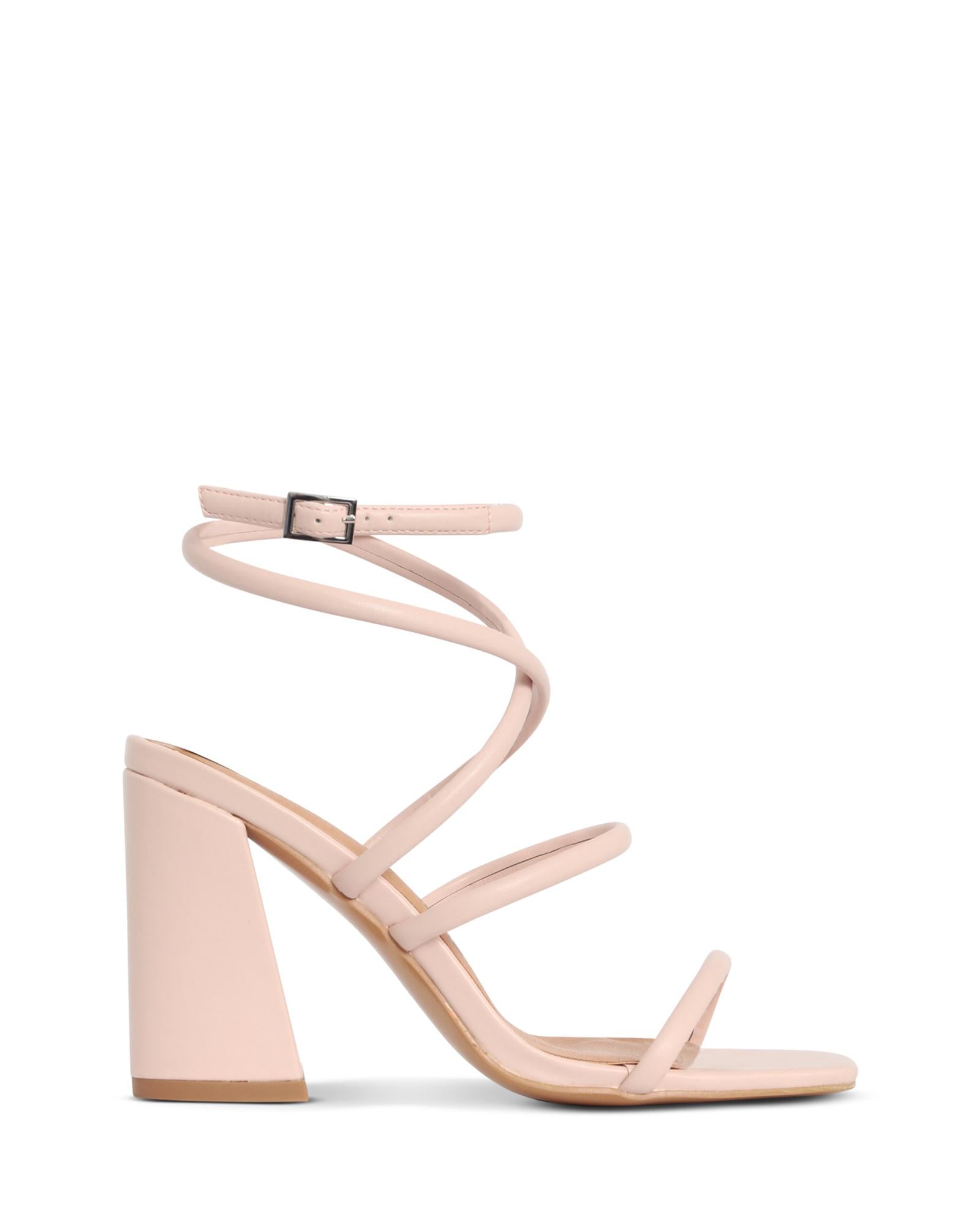 Seville Blush 9.5cm Strappy Heel with Adjustable Buckle